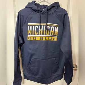 University Of Michigan Wolverines Colloseum Men's Sweatshirt Hoodie  Fleece Line